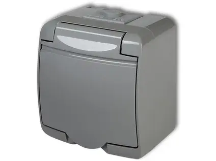 116997_JEDNOZASUVKA-2P-Z-IP54-JUNIOR-SIVA-10GHE-1