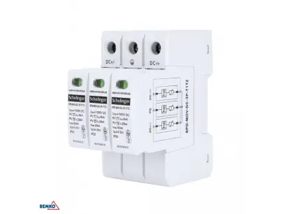 Zvodič prepätia 3P DC 1000V T1 + T2 ,3P 8KA  SCHELINGER