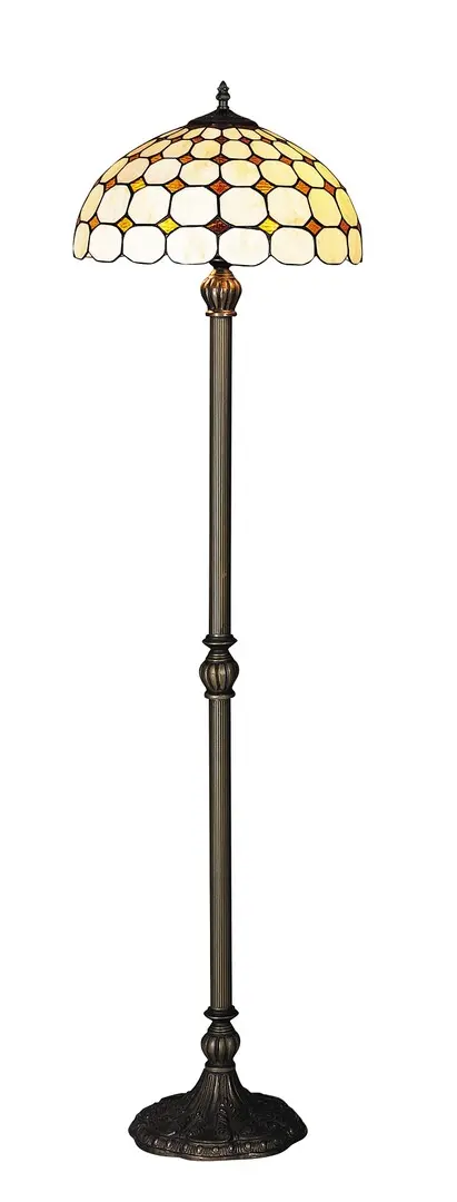 Stojanové svietidlo RABALUX 8078 2x60W E27 230V IP20 vitrážne sklo, bronzové
