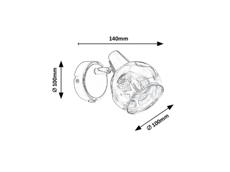 Bodové svietidlo Rabalux 5346 1x40W E14 230V IP20