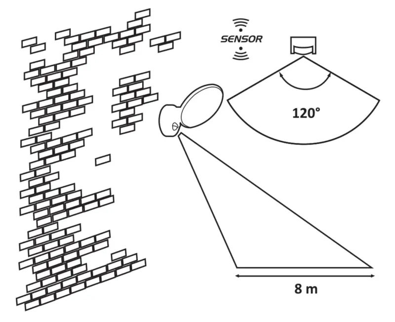 Záhradné svietidlo Rabalux 8135 LED 12W 720lm 4000K 230V IP54