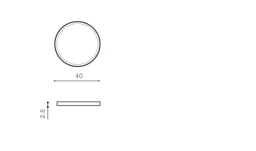 Stropné svietidlo Azzardo AZ4248 LED 32W 2700lm 4000K 230V IP20