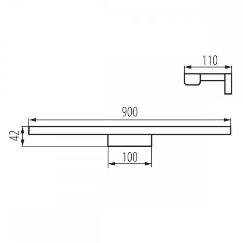 Kúpeľňové svietidlo Kanlux 26688 15W 1450lm 4000K IP44 90cm biele