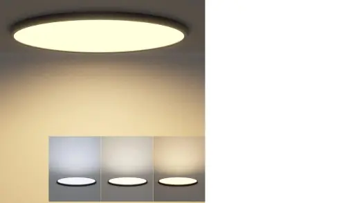 Stropné  svietidlo SAD´N L244068 LED  32W 3200lm 3000K/4000K/6500K 185-250V IP20,kruh-čierna farba