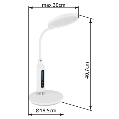 Stolové svietidlo GLOBO 58435W LED 9W 530LM 3000-6500K 230V IP20