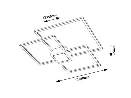 Stropné svietidlo Rabalux 6868 LED 38W 2250lm 4000K 230V IP20