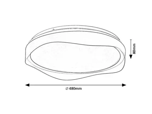 Stropné svietidlo Rabalux 71249 LED 40W 1850lm 4000K 230V IP20
