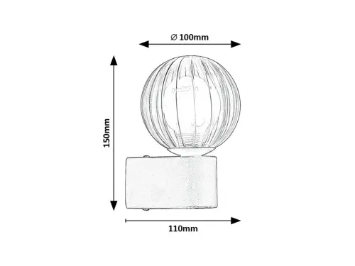 Kupeľňové svietidlo Rabalux 75021 1xG9 IP44 čierne