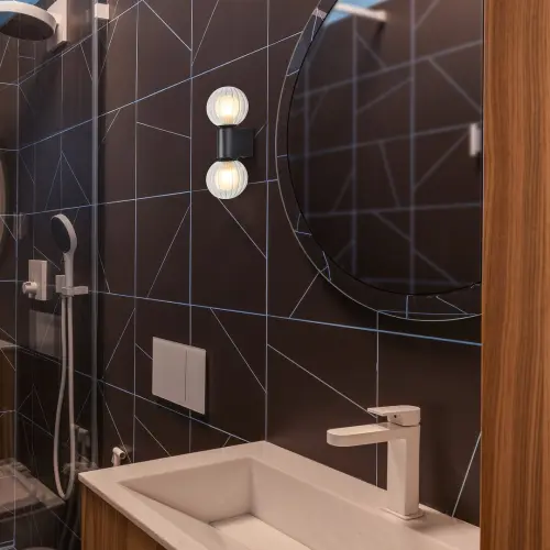 Kúpeľňové svietidlo Rabalux 75022 2xG9 IP44 čierne