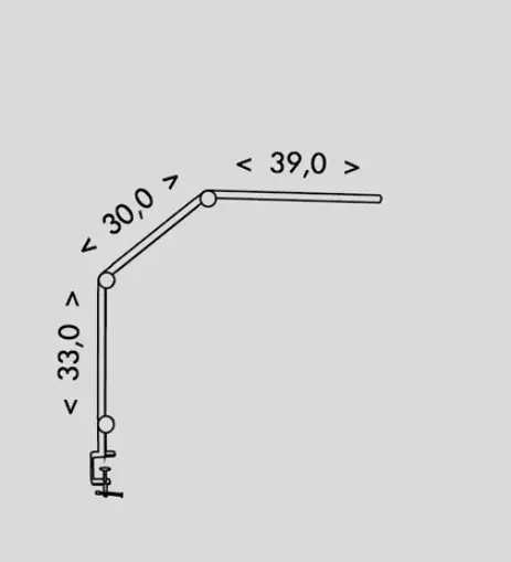 Stolové svietidlo Ecolite LU19WT-WT-CR LED 19W 700lm 230V IP20