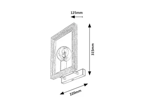 Bodové svietidlo Rabalux 2289 1x40W E27 230V IP20