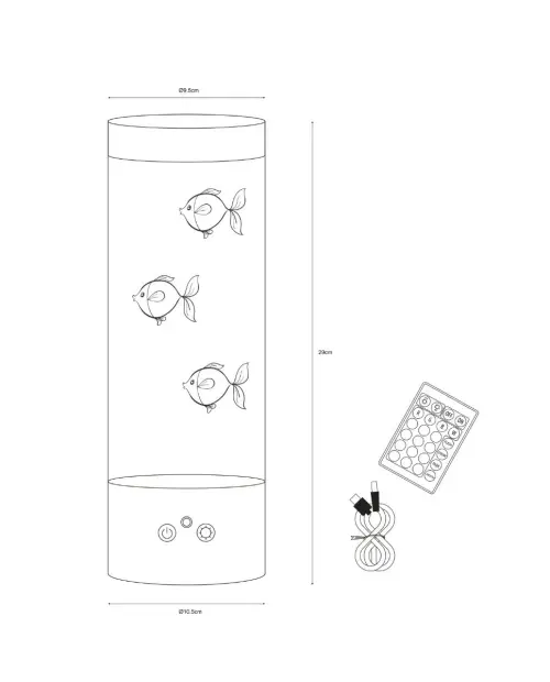 Detské svietidlo ZUMA LINE  87946 LED 1W 20-40-70lm  RGB 230V IP20
