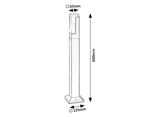 Záhradný stĺpik Rabalux 77128 LED 7W 450lm 4000K 230V IP54
