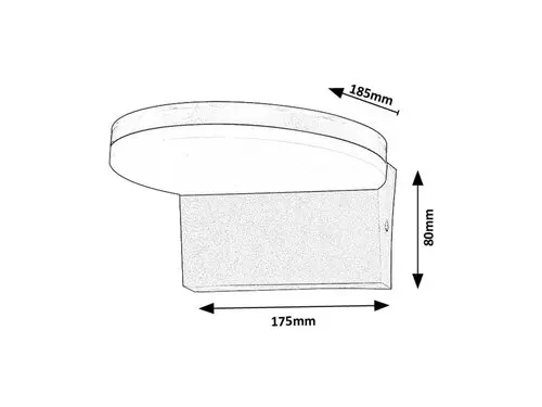 Záhradné svietidlo Rabalux 77117 LED 9W 900lm 2700-4000-6500K 230V IP54