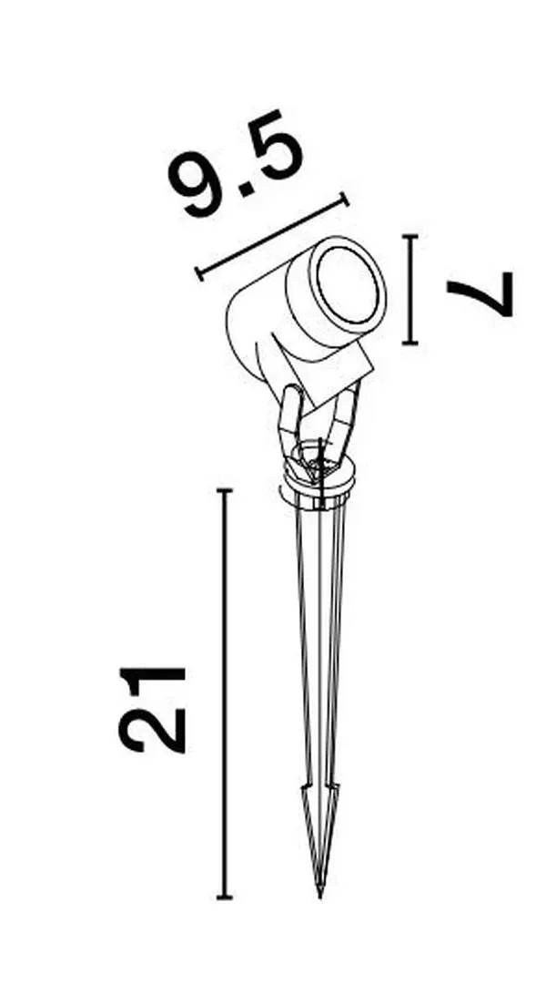 Záhradné svietidlo 9026128_NOVA LUCE GU10 1x10W 230V IP65