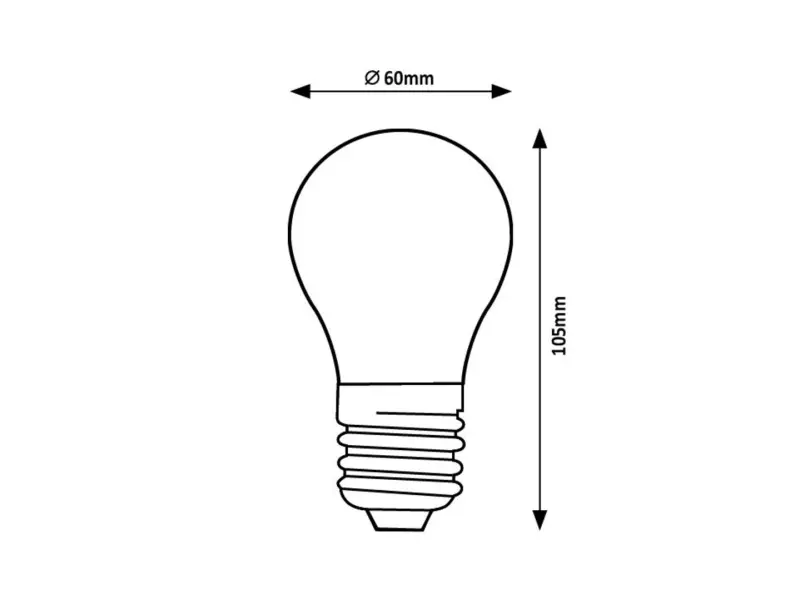 Žiarovka LED Rabalux 79166 4W 280lm 2000K E27 230V IP20