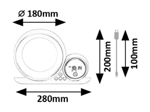 Stolové svietidlo Rabalux 76109 LED 5W RGB 230V IP20