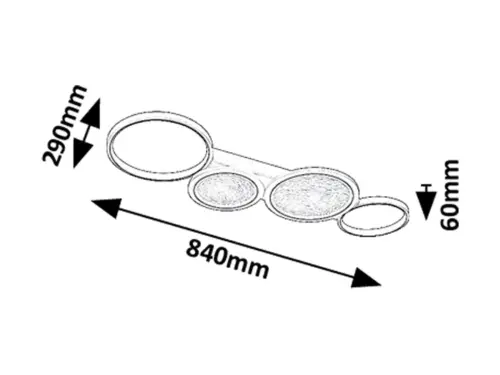 Stropné svietidlo Rabalux 71379 LED 40W 2300lm 3000-6500K 230V IP20
