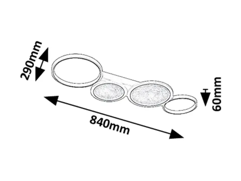 Stropné svietidlo Rabalux 71379 LED 40W 2300lm 3000-6500K 230V IP20