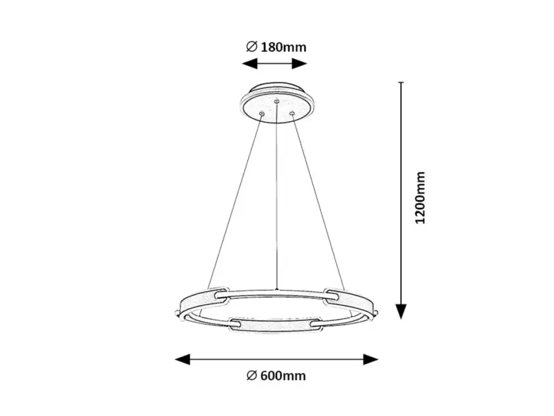 Luster Rabalux 72229 LED 45W 3200lm 4000K 230V IP20