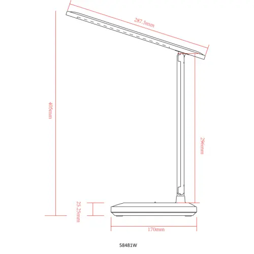 Stolové svietidlo Globo 58484W LED 3W 150lm 2800-6500K 230V IP20
