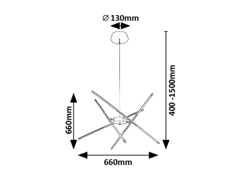 Luster Rabalux 72339 LED 40W 2800lm 3000K 230V IP20