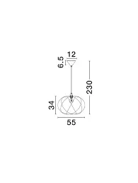 Luster NOVA LUCE 9586618 1X12W E27 230V IP20