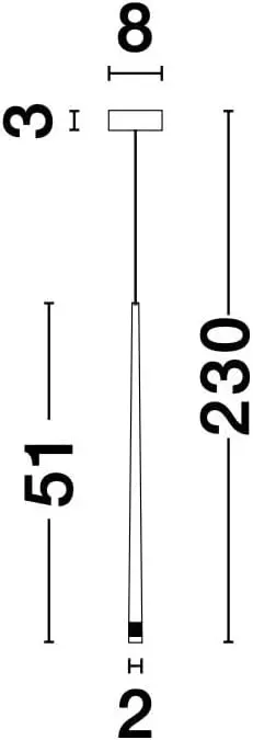 Luster NOVA LUCE 9601001 LED 3W 180lm 3000K 230V IP20