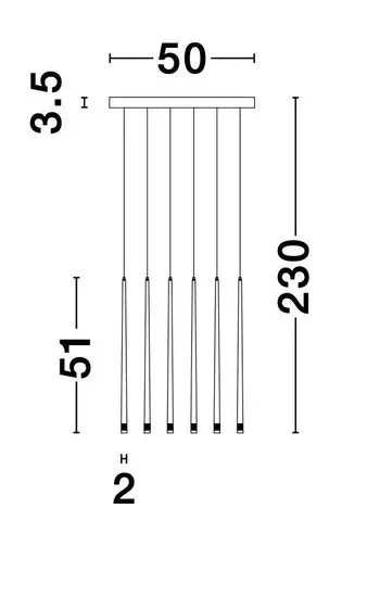 Luster NOVA LUCE 9601012 LED 12x3W 2280lm 3000K 230V IP20