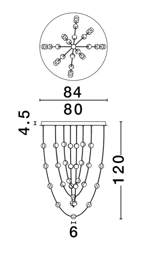 Luster NOVA LUCE 9511019 LED 102W 8914lm 3000K 230V