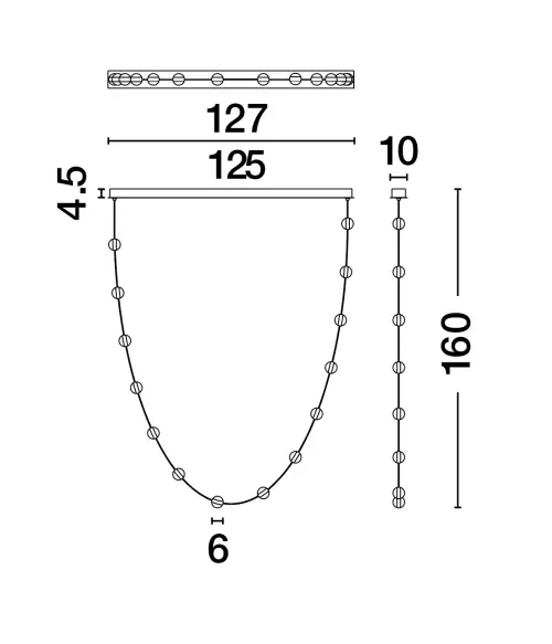 Luster NOVA LUCE 9511016 LED 46W 3661lm 3000K 230V IP20