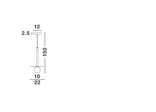 Luster NOVA LUCE 9043306 LED 1x5W G9 230V IP20