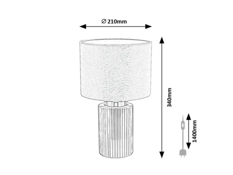 Stolové svietidlo Rabalux 74046 1x40W E14 230V IP20