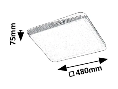 Stropné svietidlo Rabalux 71166 LED 40W 2100lm 3000K 230V IP20