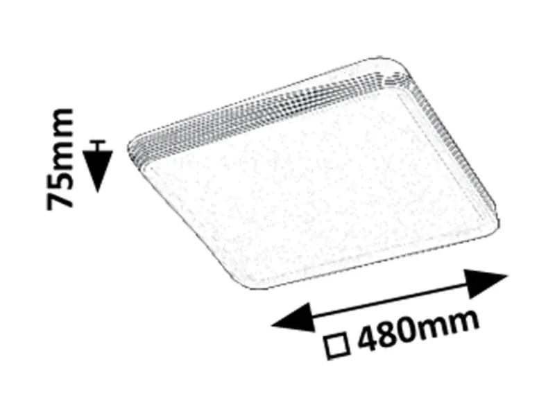 Stropné svietidlo Rabalux 71166 LED 40W 2100lm 3000K 230V IP20