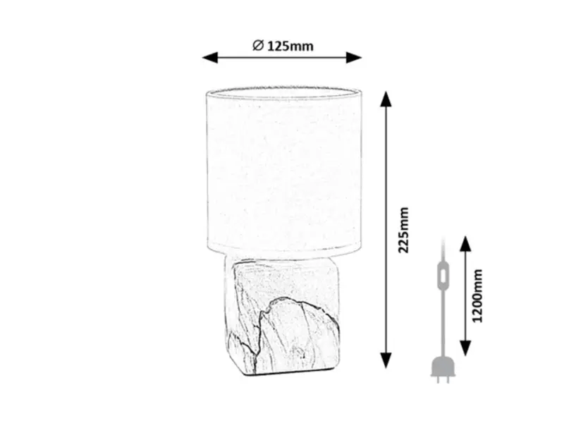 Stolové svietidlo Rabalux 1x40W E14 230V IP20