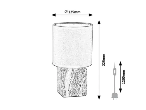 Stolové svietidlo Rabalux 74068 1x40W E14 230V IP20