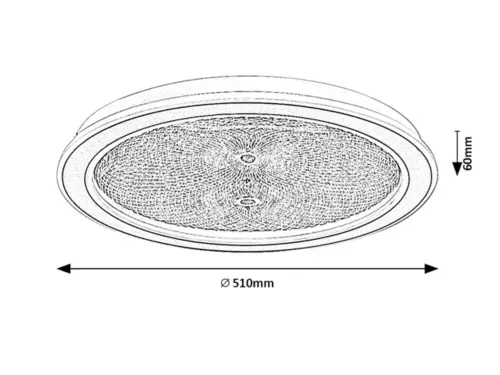 Stropné svietidlo Rabalux 71282 LED 34W 2400lm 3000-6500K 230V IP20