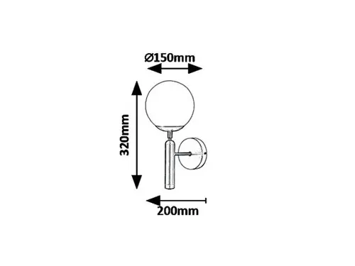 Nástenné svietidlo Rabalux 5351 1X9W E14 230V IP20