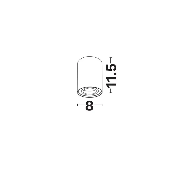 Stropné svietidlo NOVA LUCE 9011507 1x10W GU10 230V IP20