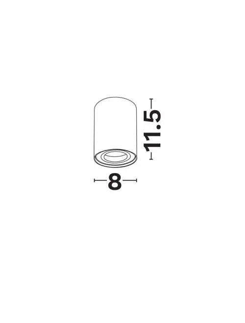 Stropné svietidlo NOVA LUCE 9011509 1x10W GU10 230V IP20