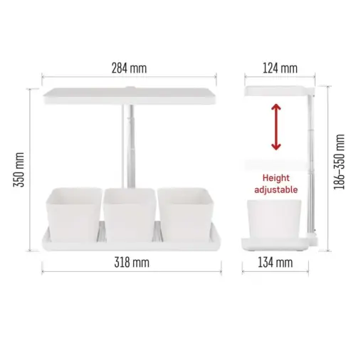LED GROW pestovateľská lampa 7 W, časovač, stmievateľná lampa, biela EMOS Z7904