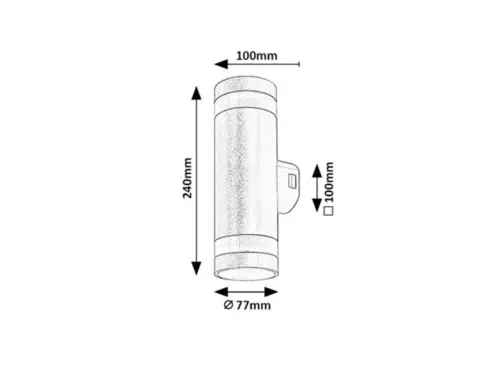 Záhradné svietidlo Rabalux 77212 LED 16W 1400lm 3000K/4000K/6500K 230V IP65
