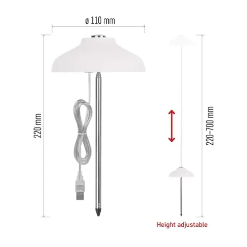 LED GROW pestovateľská lampa 5 W, časovač, biela EMOS Z7901