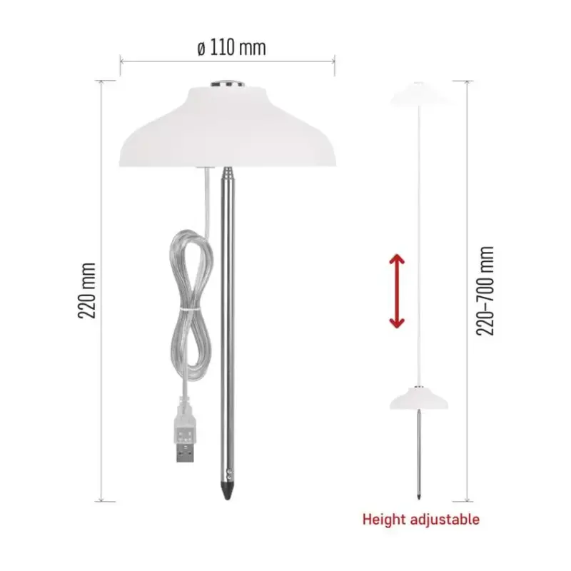 LED GROW pestovateľská lampa 5 W, časovač, biela EMOS Z7901
