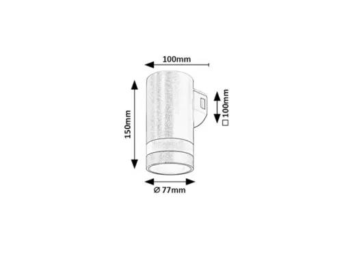 Záhradné svietidlo Rabalux 77211 LED 9W 800lm 3000/4000/6000K 230V IP65