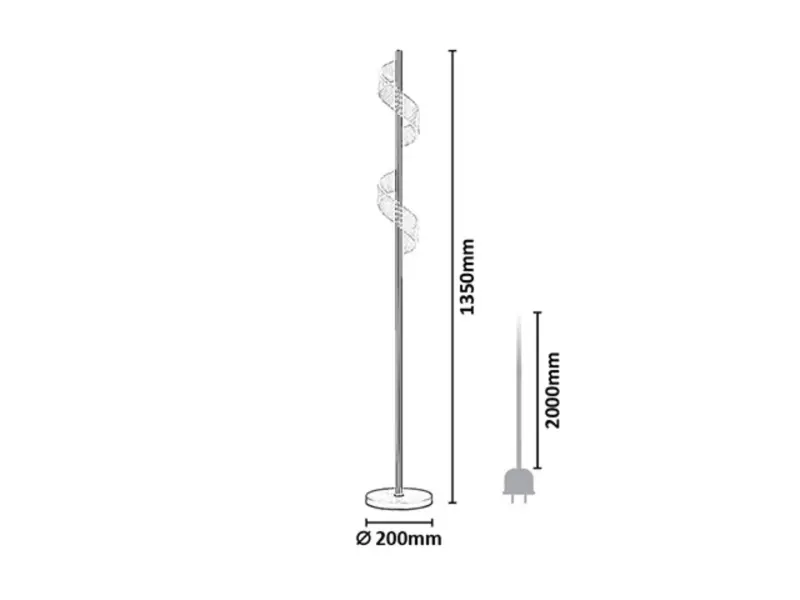 Stojanové svietidlo Rabalux 74415 LED 12W 1410lm 3000K 230V IP20