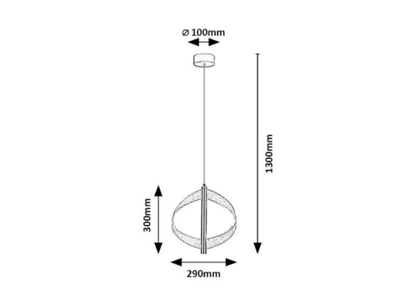 Luster Rabalux 72464 LED 8W 340lm 3000K 230V IP20