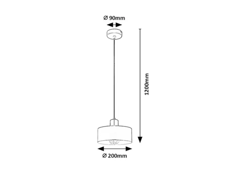Luster Rabalux 72142 1x25W E27 230V IP20