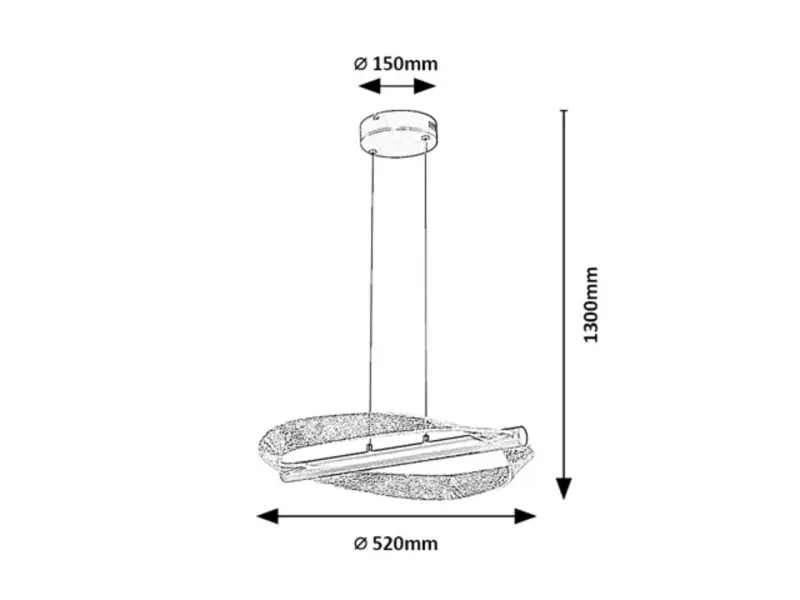 Luster Rabalux 72463 LED 24W 1300lm 3000K 230V IP20